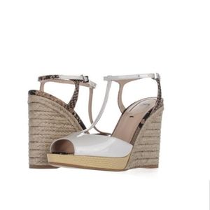 Fendi  python espadrilles wedges(Sold****)